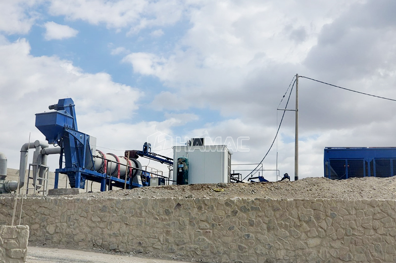 Obras planta mezcladora de asfalto tipo continuo en Ica, Perú